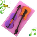 Musical Instrument Chocolate Silicone Mold Guitar And Violin Shape Cake T x Hn