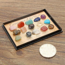 15 PCS/Set Mixed Healing Crystals Tumble Stones Chakra Gemstones Mineral XMAS