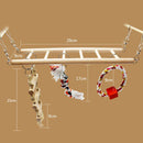 1PC Parrot Toys Parrot Climbing Net Hanging Ladder Bridge Macaw Cage Chew D P9P1
