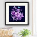 Purple Rose 5D Diamond Painting Embroidery DIY Cross Stitch Home Decor