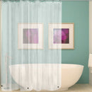 180Cmx180Cm Plastic Peva Waterproof Shower Curtain Transparent White Clear  J1H8