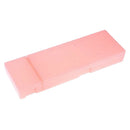 Pink Durable Clear Plastic Pencil Case School Supplies Pen Holder Stationery