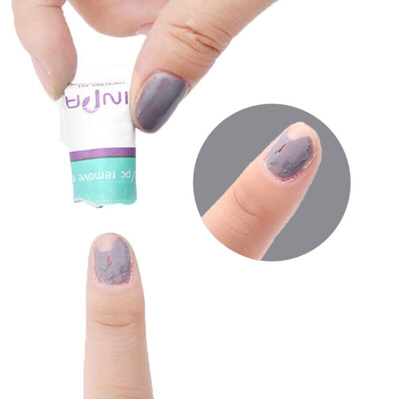 200 PCS Nail Polish Remover Wipes Non-Toxic Cruelty-Free Soak-Off Removal P Y8L1