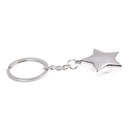 Metal Star Compass Pendant Keychain for Men