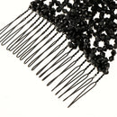 Magic Hair Combs Black Beads Double Hair Clips Stretchy Hair Accessories