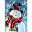 5D DIY Full Drill Diamond Painting Snowman Mosaic Kit Rhinestone Bead Craft