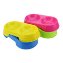 Pet Bowls for Cats Double Bowl Durable Pet Bowl for Kittens Non-Toxic Cat B T7Q4