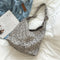 Fashion Cotton Shoulder Tote Bag Female Leopard Pattern Travel Top-handle Clutch