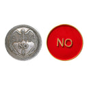 Set 2 Plated YES NO Decision Maker Commemorative Lucky Coins Souvenir Holiday
