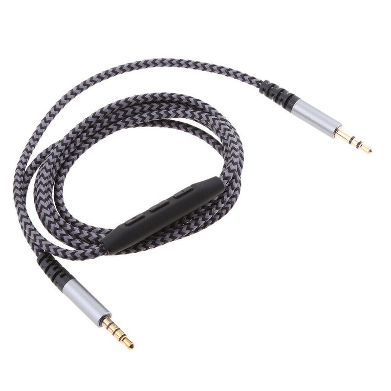 3.5mm Male Jack Plug Male to Male Stereo Audio Cable & Mic Volume Control