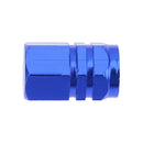 4pcs/Set Blue Wheel Tyre Tire Valve Stems Air Dust Cover Screw Caps Car Truck