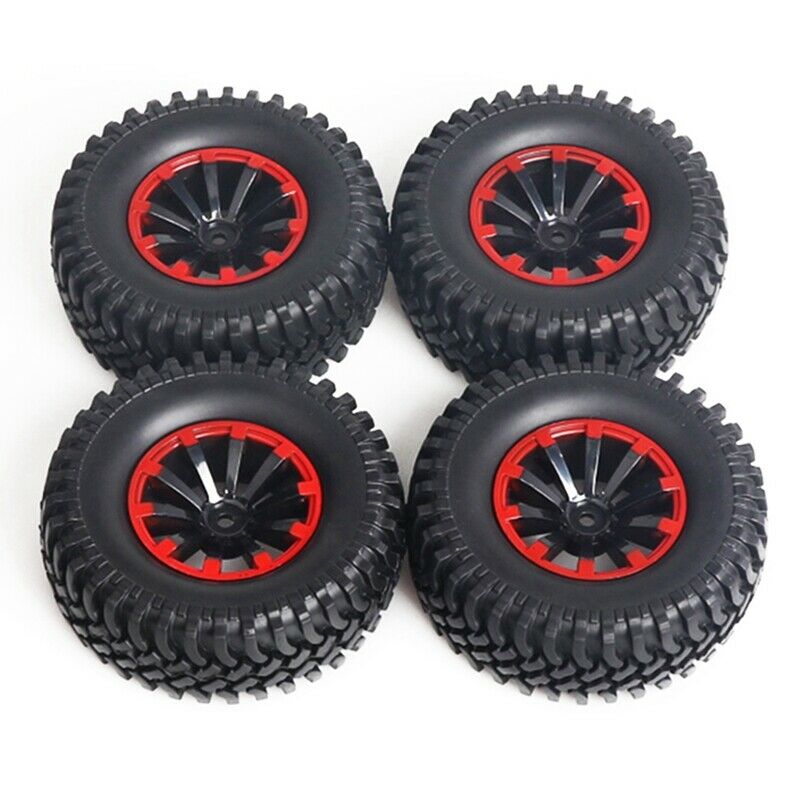 4Pcs 120Mm 1.9 Inch Rubber Rocks Tyres / Wheel Tires for 1:10 Rc Rock Crawl O1X9
