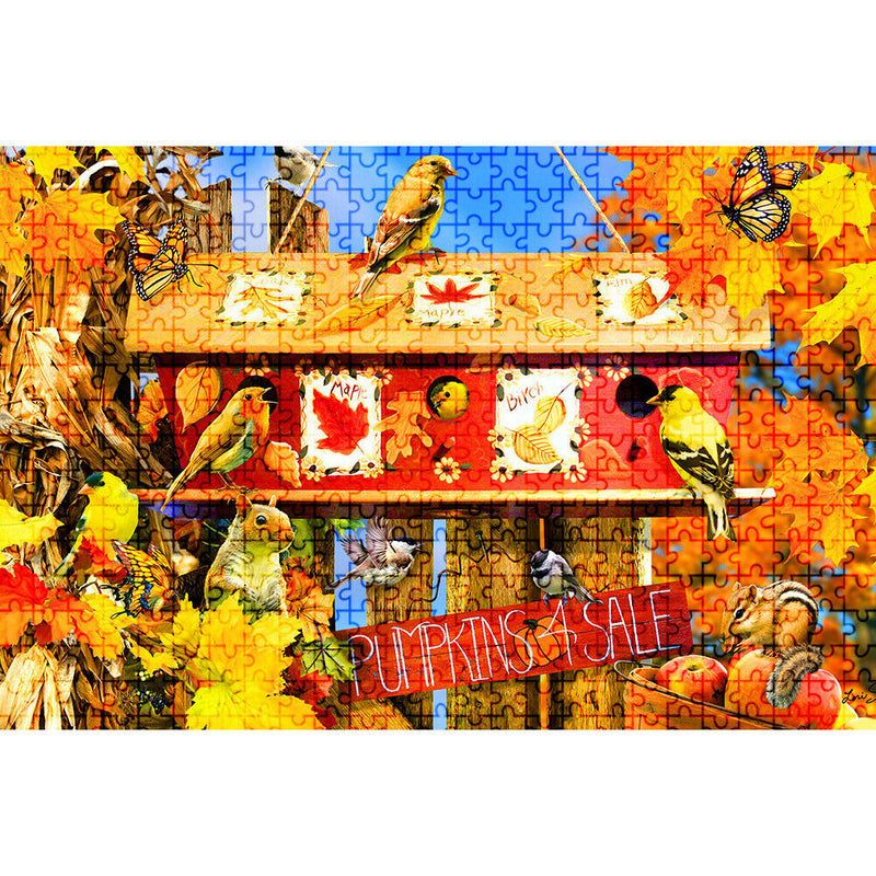 Paper Puzzles Jigsaw 1000pcs Autumn Leaves Educational Assemble DIY Toys