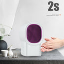 500W Electric Heater Mini Desktop Warmer Machine for Home Office (White EU)