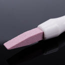 1 Piece 2 Ways Scrub Stone Nail Files Buffer Manicure Stick Grinding Rod Cu M3E6
