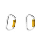 2pcs 25KN Twist Gate Auto Locking Carabiner Buckle Hook Climbing Quickdraw