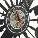 Vinyl Record Wall Clock Decorative Kitchen Utensils Wall Watch Art Handmade