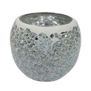 2x Colorful Mosaic Glass Candle Holder Votive Tea Light Holder Succulent Pot