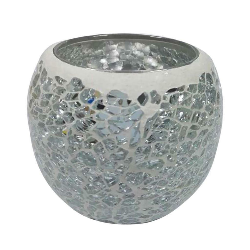 2x Colorful Mosaic Glass Candle Holder Votive Tea Light Holder Succulent Pot