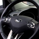2PCS fit for Kia Sportage R 11-15 Chrome Steering Wheel Trim Cover Hf