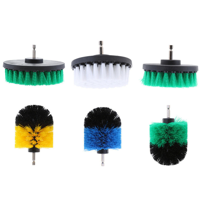 6 Pieces Drill Brush Attachment Power Scrub Drill Brush Plastic Multisizes