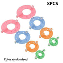 8Pcs/set Plastic Knitting Crafts 4 Different Sizes Plush Ball Making Tool B6E8