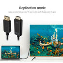 6ft 4K X 2K Display Port DP to HDMI Cable Adapter for Projector (Black)