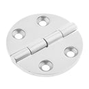 64mm Flush Round Hinges 316 Stainless Steel Polished for Boat Marine Door