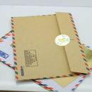 24Pcs "Thank You" Envelope Label Kraft Paper Craft Stickers Seals Packaging S2J5