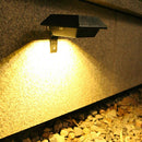 Solar Outdoor Wall Light Waterproof 12 LED Garden Street Lamp (Warm Light) A