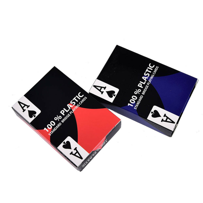 1pc red baccarat texas holdem plastic playing poker cards bridge game H 3C