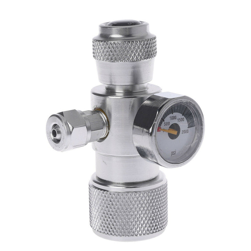 CO2 Pressure Gauge m22-14 JIS Regulator Manometer Over 1500PSI Cylinder Reducer