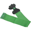 Green Faux Leather Flower 7.5cm Wide Elastic Cinch Belt for Woman