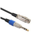 6.35mm 1/4 Inch TRS to XLR Male to Female Cable 3 Pin Female Plug Stereo Mi