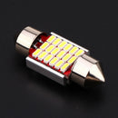 31mm 18SMD Double Pointed High Light Car 3014 LED Decoding Reading Light