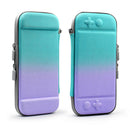 Game Console Gradient Storage Case for Switch Bag Pouch (Green Purple) A
