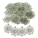 50pieces Native Theme Dream Catcher Style Charms Antiqued Pendant For Necklace,