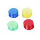 4 Colors Translucent Design Plastic Bingo Chips Markers Tokens for Bingo Cards