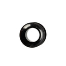 Black Steel Gauge Earring Punk Flesh Tunnel Ear Plugs Rimmed Flat Style Typ