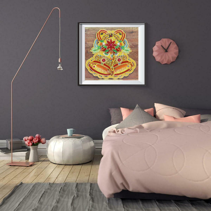 5D DIY Special Shaped Diamond Painting Christmas Bell Embroidery Kit Decor