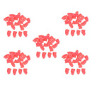 100Pcs Soft Nail Caps for Lovely Pet Dog and Cat Paw Control Red XL