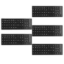 5x Spanish Non-Transparent Keyboard Stickers Guard Film Protector for PC
