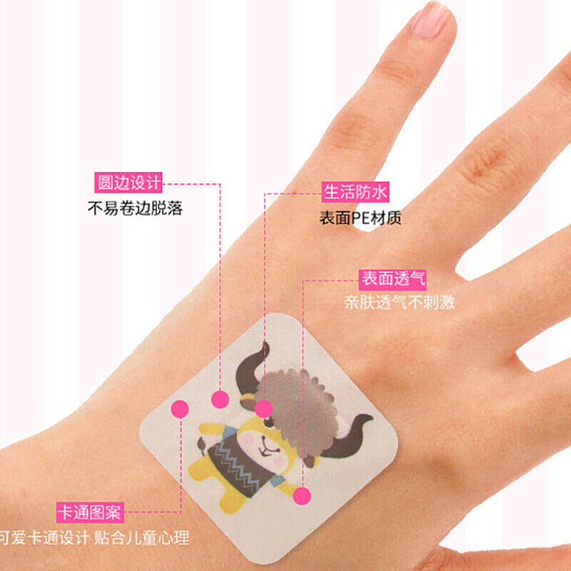 1Box/16Pcs Waterproof Breathable Cartoon Band Aid Hemostasis Adhesive Bandag Gw