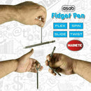 Magnetic Fidget Pen Ball Point Spring Metal Roller Stress Toys Relief E7R2