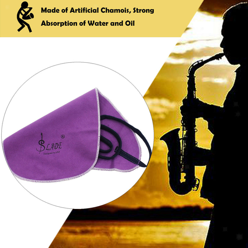 3 Pieces of Saxophone Interior Cleaning Cloth for Clarinet, Saxophone, Flute And