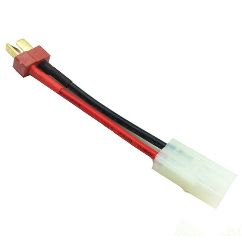 Charging Adapter T Male Plug to Female Tamiya Head Male for RC D Car Lipo BaY6K5