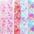 10 Flower Transfer Manicure Decor Nail Foil Nail Art Stickers Holographic Decals