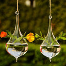 Water Drop Glass Hanging Vase Bottle Terrarium Container Plant Flower Diy T S4T8