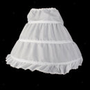 Flowergirl Bridesmaid Kids Girl Dress White Petticoat Child Underskirt