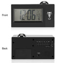 Lcd Screen Digital Led Projection Alarm Clock Calendar Temperature Humidity